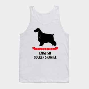 I Love My English Cocker Spaniel Tank Top